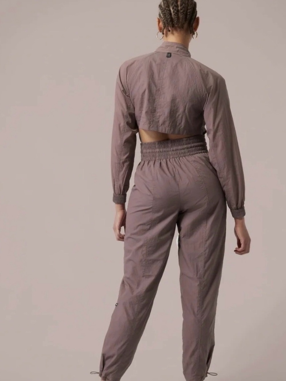 Keys X Athleta High-Waist Mauve Track Pants